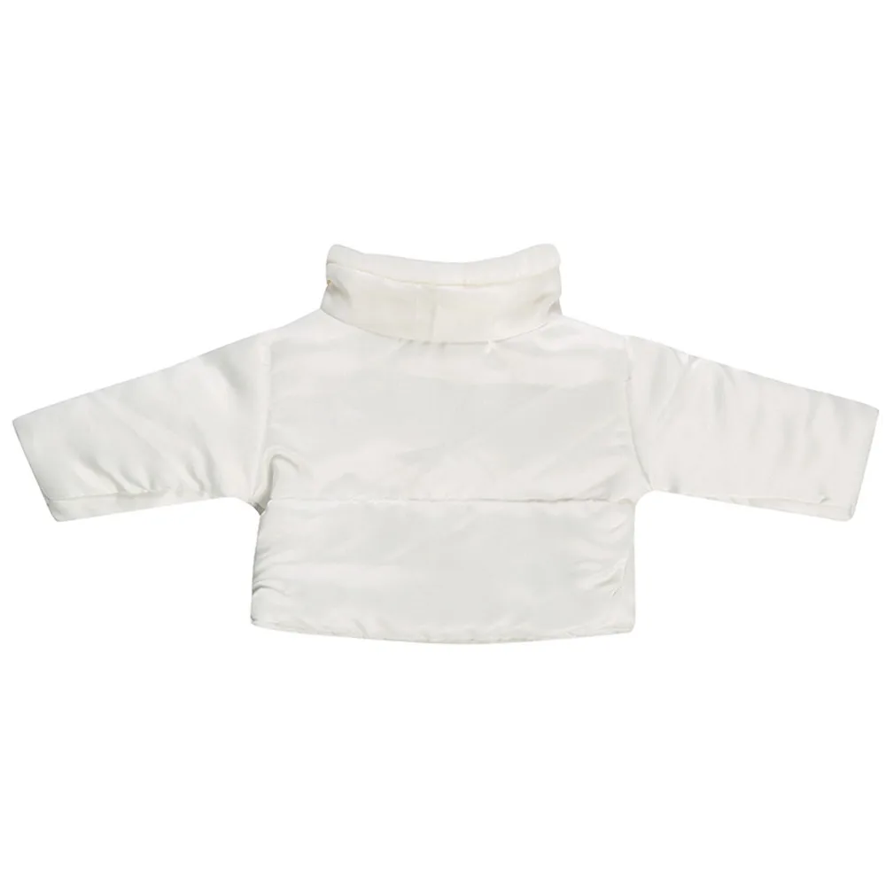 Белая Милая одежда пуховая куртка для 18 дюймового американского мальчика