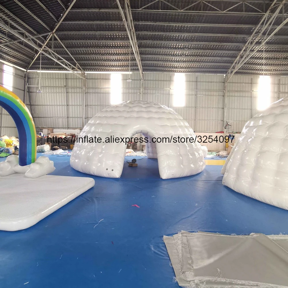 События деятельности led надувной кемпинг igloo палатка outdoot освещение купол дом с