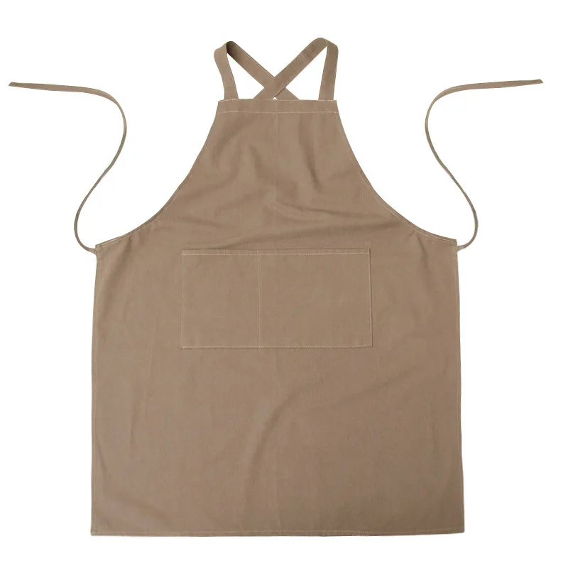 

2021 new high quality solid color apron Kitchen Apron
