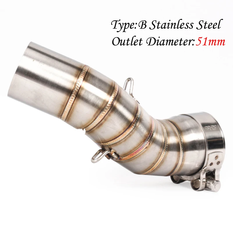 GP гоночный мотоцикл средняя труба выхлопная слипон секция для Kawasaki Z900 Z 900 2017 2018