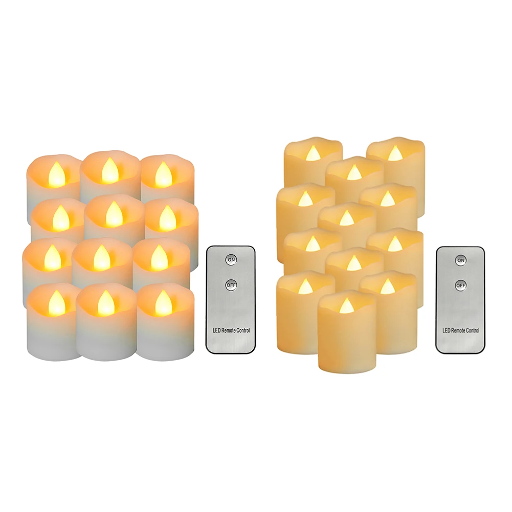 

12pcs/box LED Electronic Candles Simulation Flame Light with Remote Control for Lighting Chrismas Night
