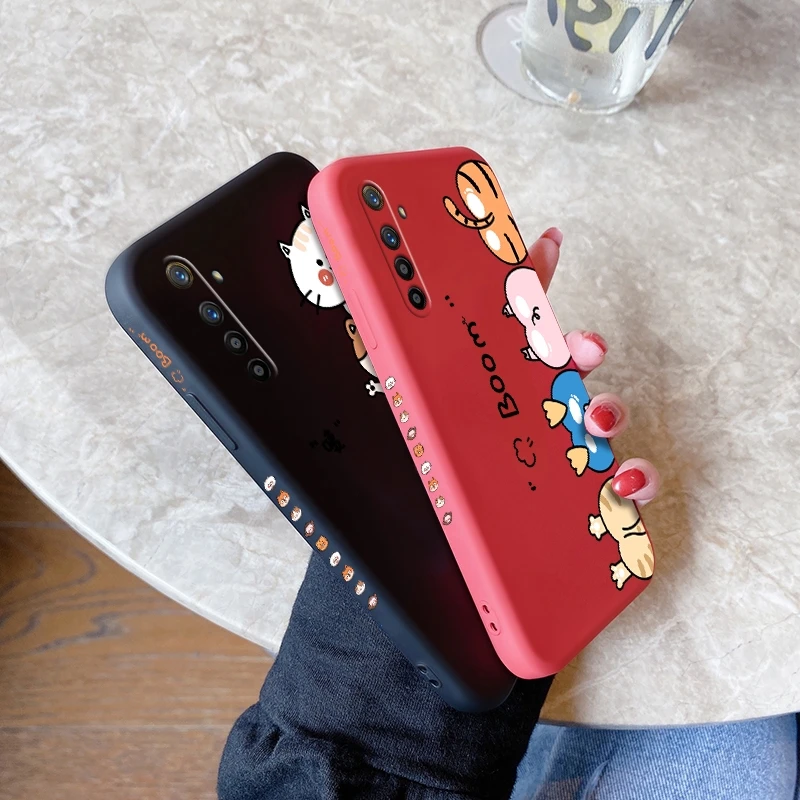 for realme x lite xt x2 pro x3 super zoom case with cute pet pattern back cover fall prevention casting free global shipping