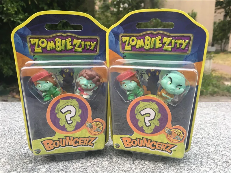 Мини фигурки Zombie Zity Bouncerz 2 + 1 специальное издание Набор игрушечных фигурок