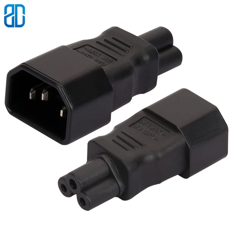 C14-C5 IEC 320 C14 для C5 адаптер переменного тока, IEC переменного тока 3-полюсный мужской Микки Мышь переменного тока 3-полюсный женский Мощность адаптер конвертер