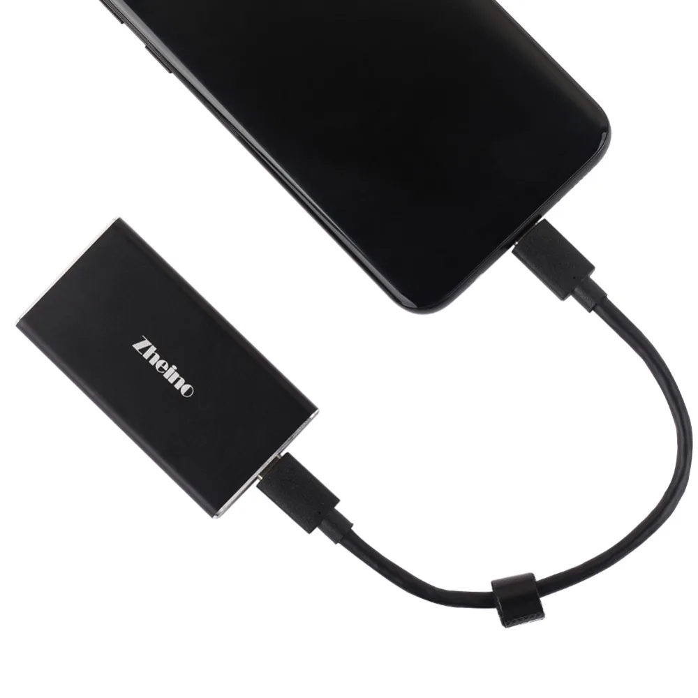 Zheino портативный SSD 500 Гб 128 ГБ 256 ГБ 512 Гб OTG Typc к USB 3,1 внешний твердотельный жесткий диск