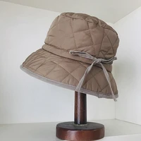 2020 new light weight warm winter hat plain packable bucket hat women ladies practical daily hat fisherman capwarm windproof hat