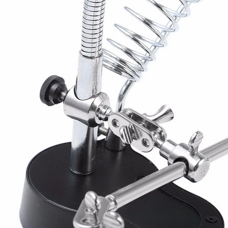Паяльная станция подставка с сварочной лупой зажим для стеклянных зажимов