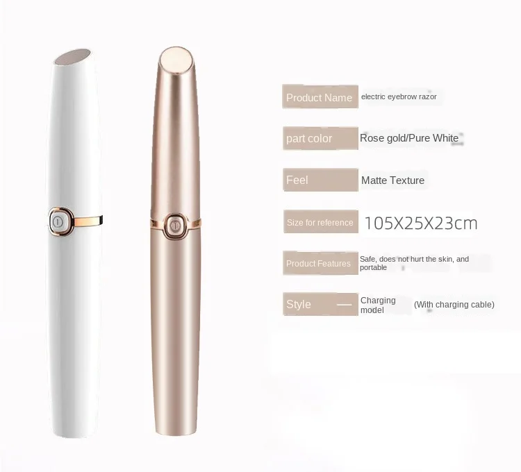 

Rechargeable Electric Eyebrow Trimmer Makeup Painless Eye Brow Mini Shaver Razors Portable Facial Hair Remover Women depilator