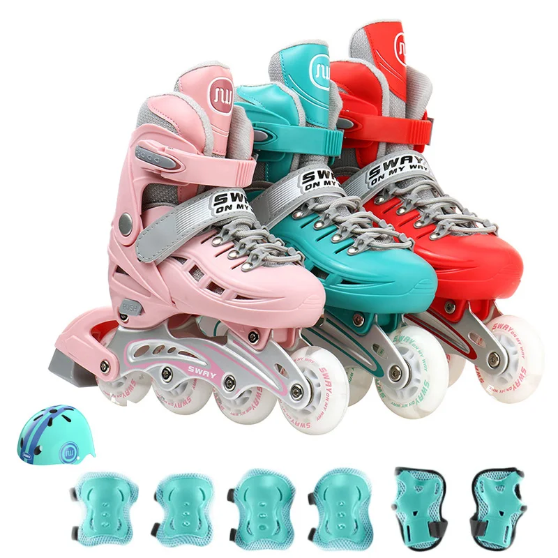 Shoes Adjustable Beginner Girls Boy Inline Roller Skating Sn
