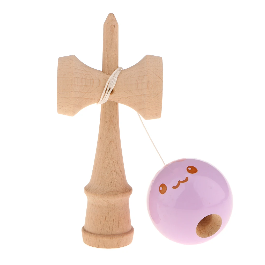 Шар Kendama милый ребенок лицо узор конкурентоспособная классическая игрушка для