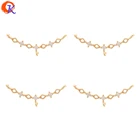 Сердечный дизайн 100 шт. 8*22 мм аксессуары для ювелирных изделийDIY Изготовление сережекCZ соединителиформа дугиПодвескиручная работафурнитура для сережек