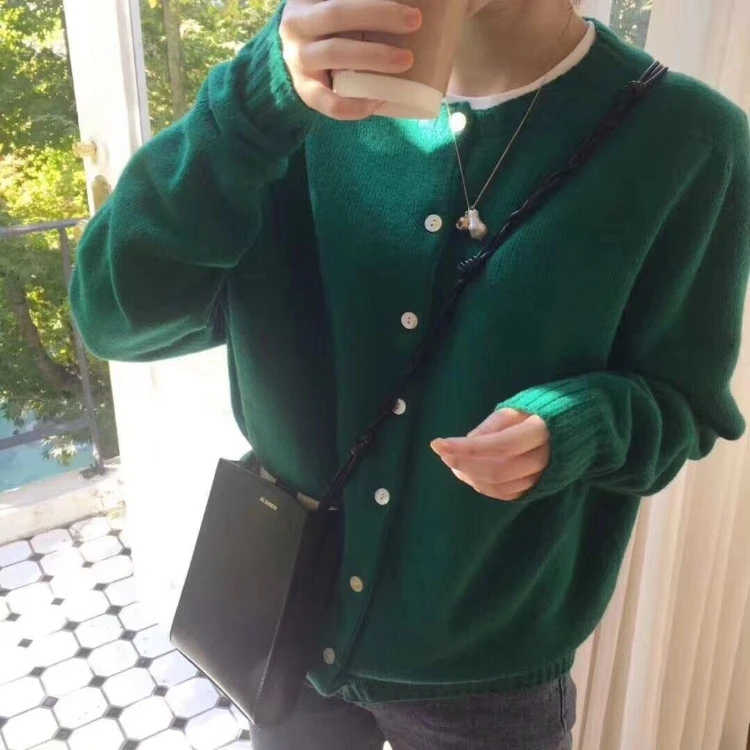 

Женские свитера оверсайз 6 цветов, Осенние винтажные кардиганы, зимний свитер, Женский Вязаный рождественский Новый кардиган, вязаный карди...