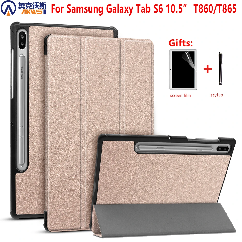 Ультратонкий чехол для Samsung Galaxy Tab S6 10 5 T860 T865 SM 2019 планшет с автоматическим
