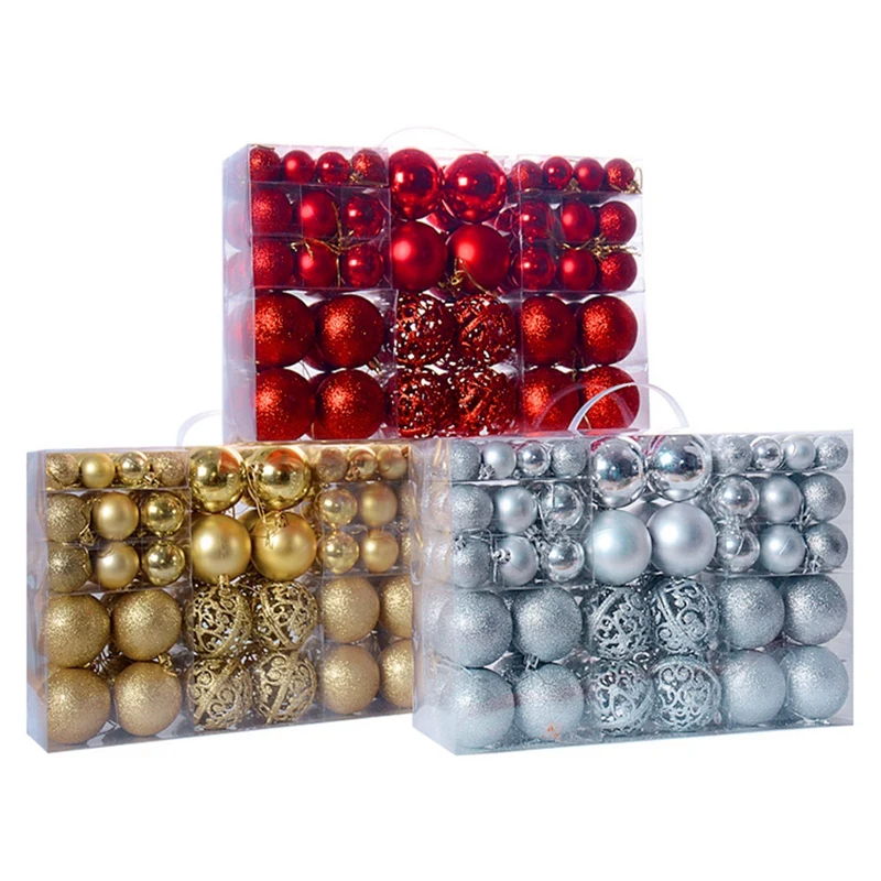 New 100Pcs/коробка Рождественский шар коробка набор Доступны Легкий Праздник