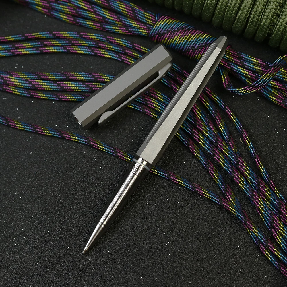 

JUMCSONG Titanium alloy portable pen multifunctional rigid window breaker outdoor camping self-defense tactical pen EDC tool