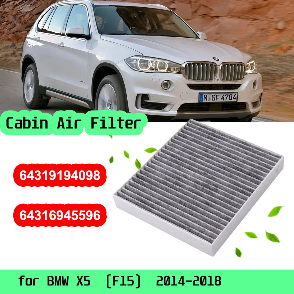 

Car Accessories Carbon Cabin Air Conditioning Filter for BMW X5 F15 2014 2015 2016 2017 2018 64316945596 64319194098