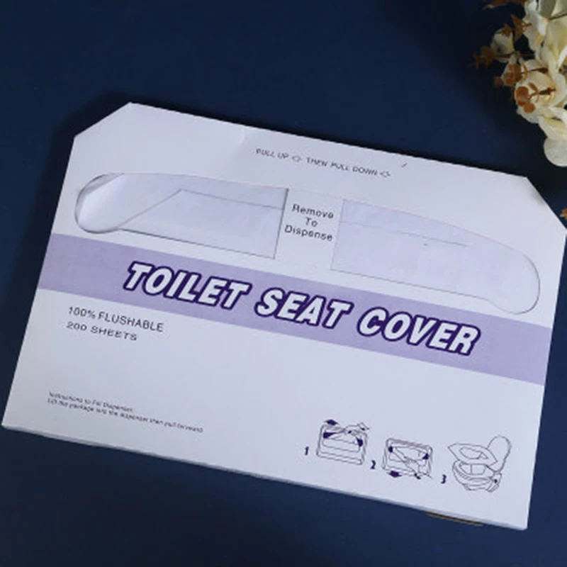 

600PCS Soluble Water Disposable Toilet Pad, Wood Pulp Toilet Seat, Disposable Toilet Paper