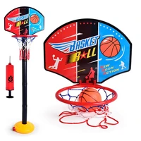 children basketball playing set outdoor sport adjustable stand basket holder hoop goal game mini indoor boy kids yard game toys