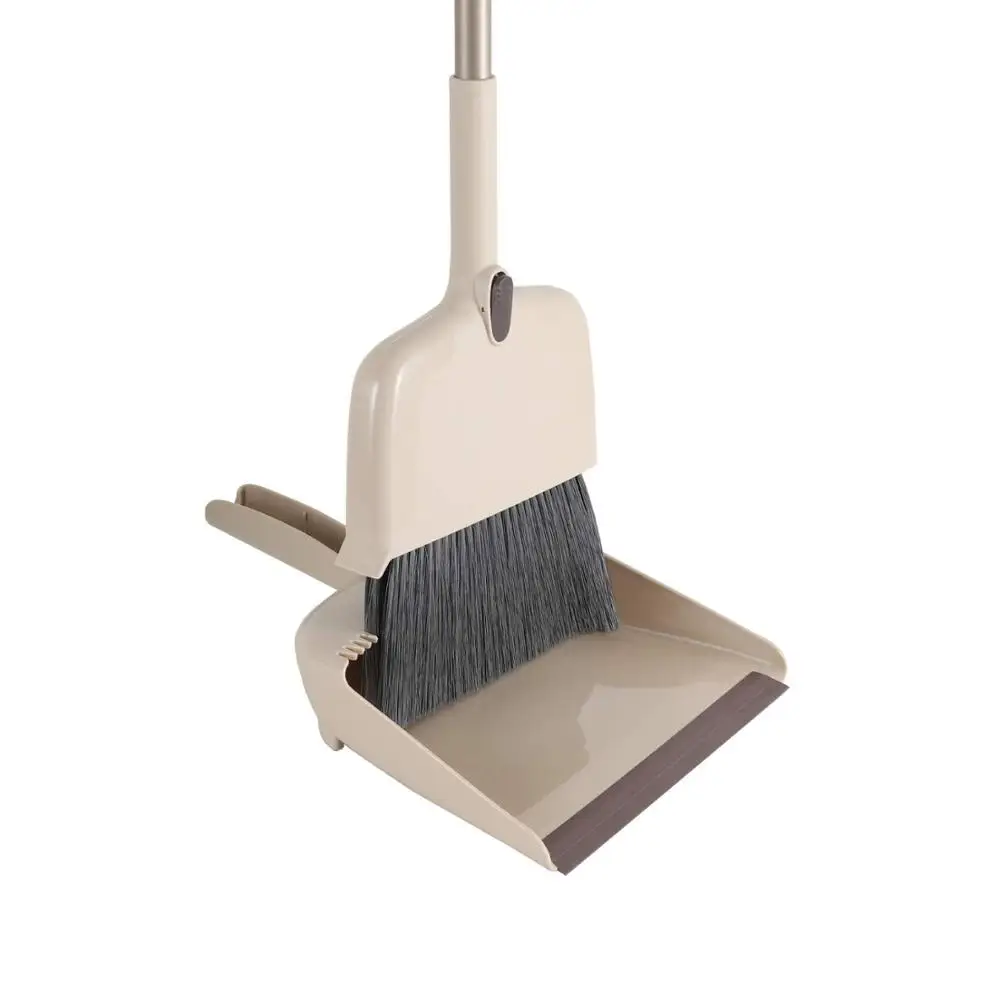 веник и совок набор Щетка пылесборник Cleanhome с длинной ручкой телескопическая