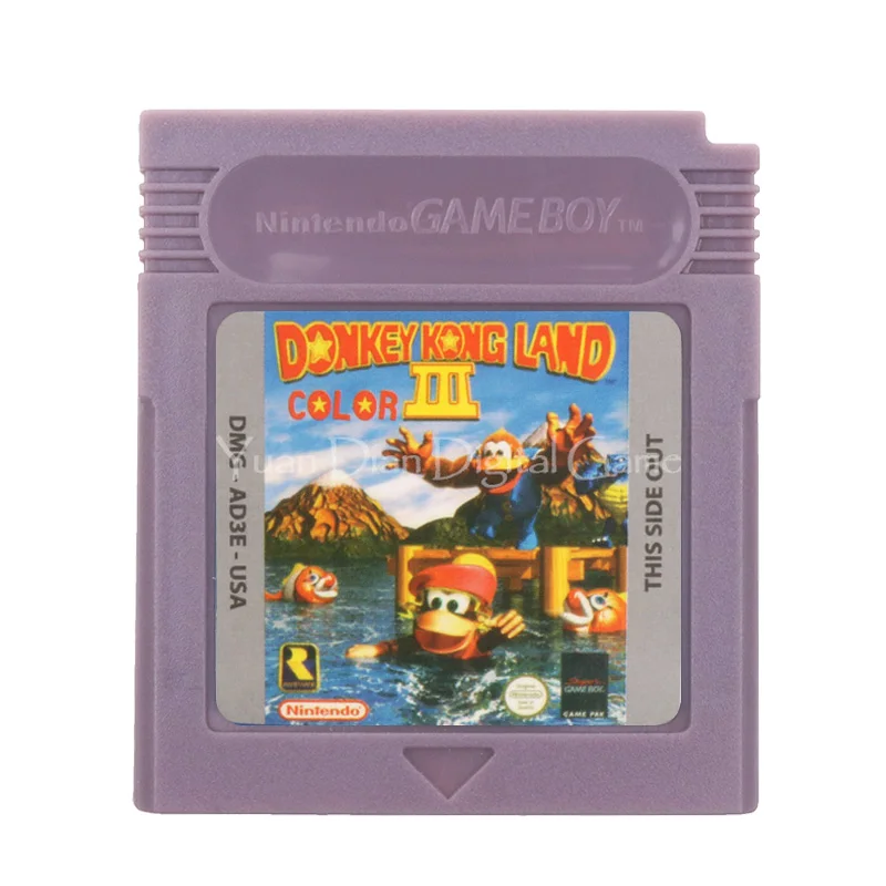 Картридж для игровой консоли Nintendo GBC карта Donke Kong Land Color 3 версия на английском