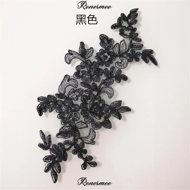 1 шт. классическая ткань цвета слоновой кости/черный/камея коричневый кружевной