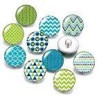 Красивые вращающиеся узоры в горошек 18 мм кнопки 10 шт. Смешанные Круглые фото стекло кабошон стиль для кнопки ювелирные изделия