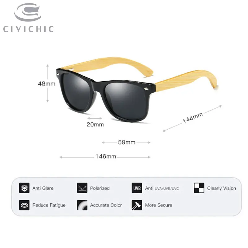 Очки солнцезащитные мужские и женские поляризационные шикарные деревянные