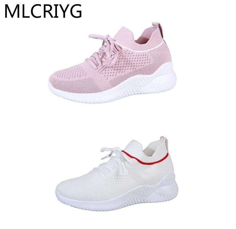

2021 Women's Shoes Running Sneakers Lace-up Flat Shoes Women's Comfortable Fitness Sneakers Casual Women's Vulcanized Shoes