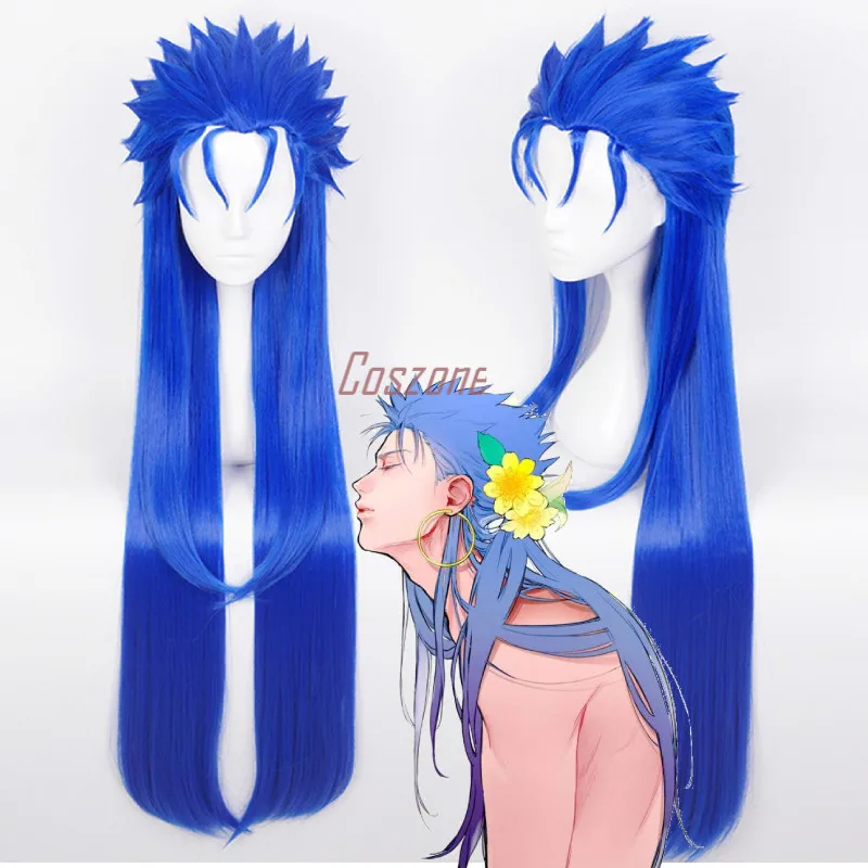 Fate Extra Lancer FGO Cu Chulainn маскарадный Кастер прямой длина 100 см синие синтетические