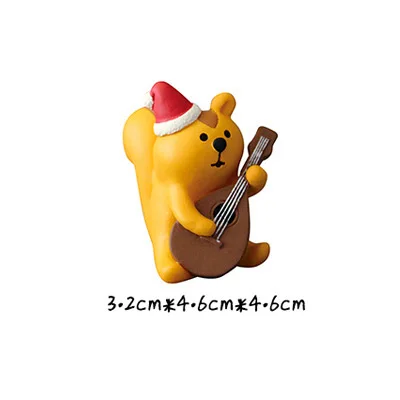 Фигурки из смолы животных, миниатюрные фигурки, украшения для рождественской вечеринки, цветочный горшок, сказочный садовый орнамент, домашний декор, подарок для детей - Цвет: red hat Squirrel