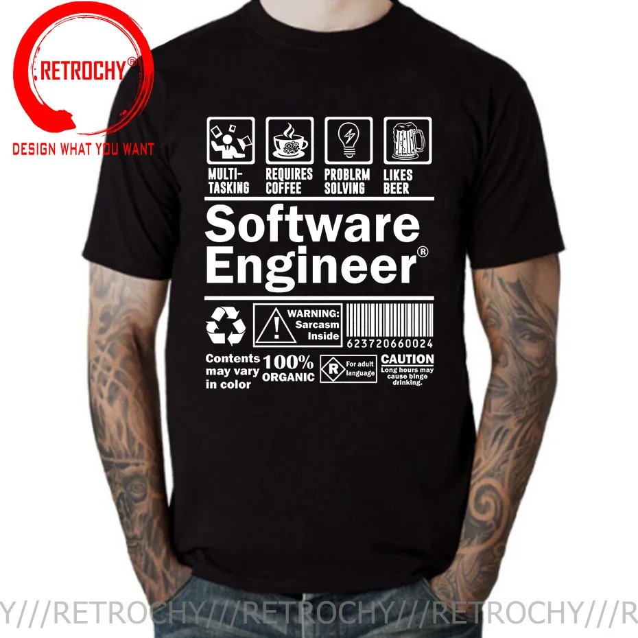 

Software Engineer Programming T-Shirt Men Eat Sleep Code Repeat Programmer Developer Awesome Tops T Shirt Computer Language Tees