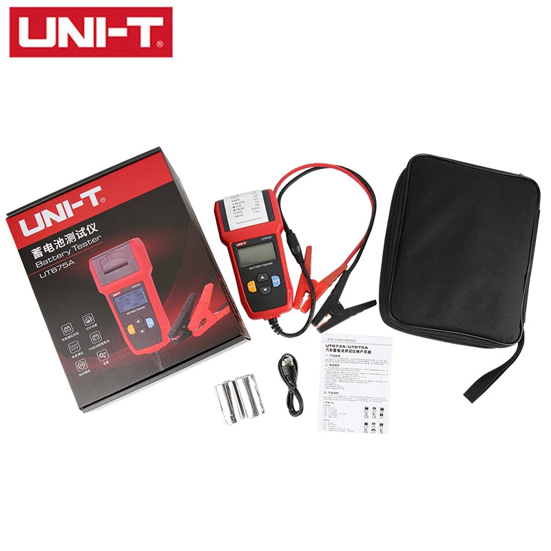 UNI-T UT673A UT675A Car Battery Tester Charger Analyzer 12V 24V Voltage Test Charging Scanner Tool. | Инструменты