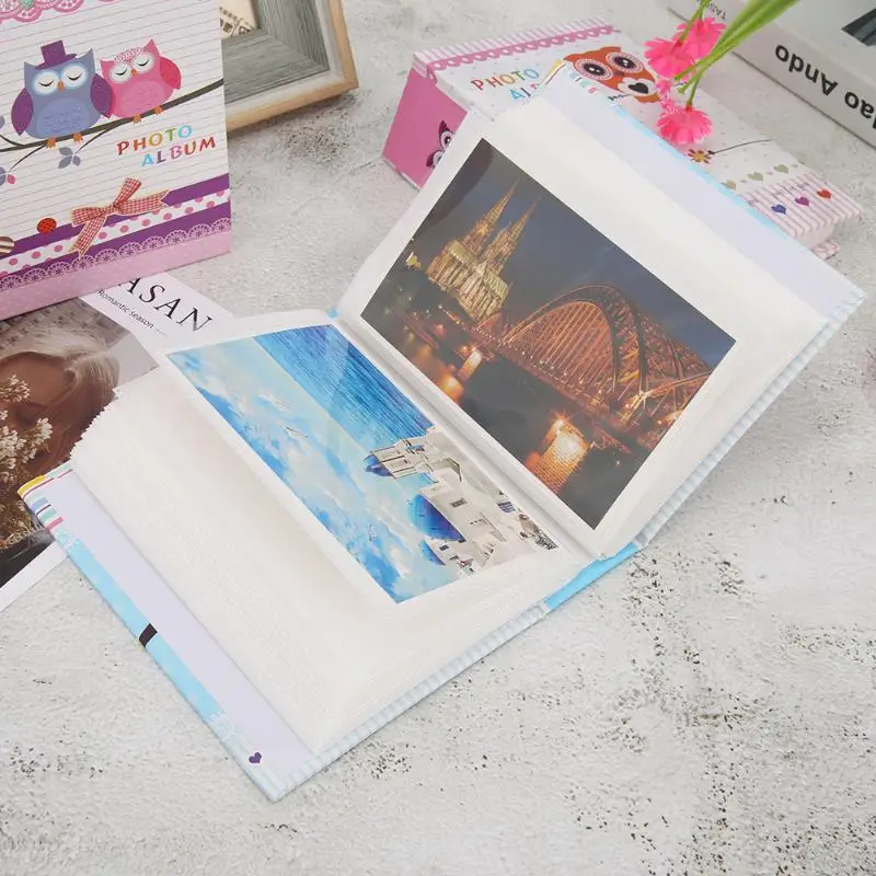 Фотоальбом большой вместимости с милым принтом совы 100 листов чехол для семейных