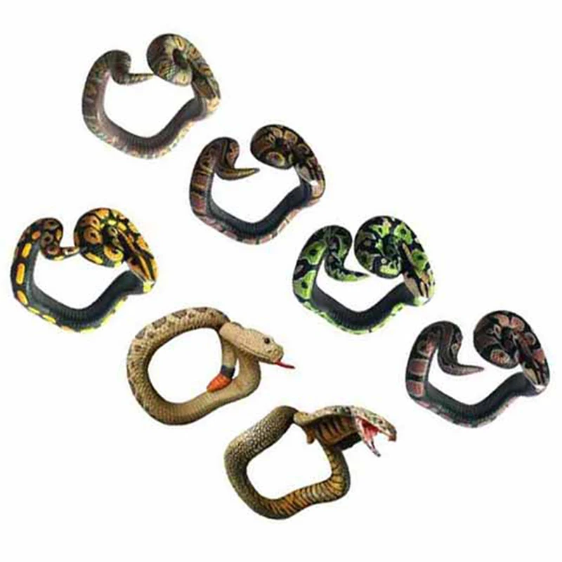 Змеиный браслет на Хэллоуин модель животного фигурка пластиковый Забавный