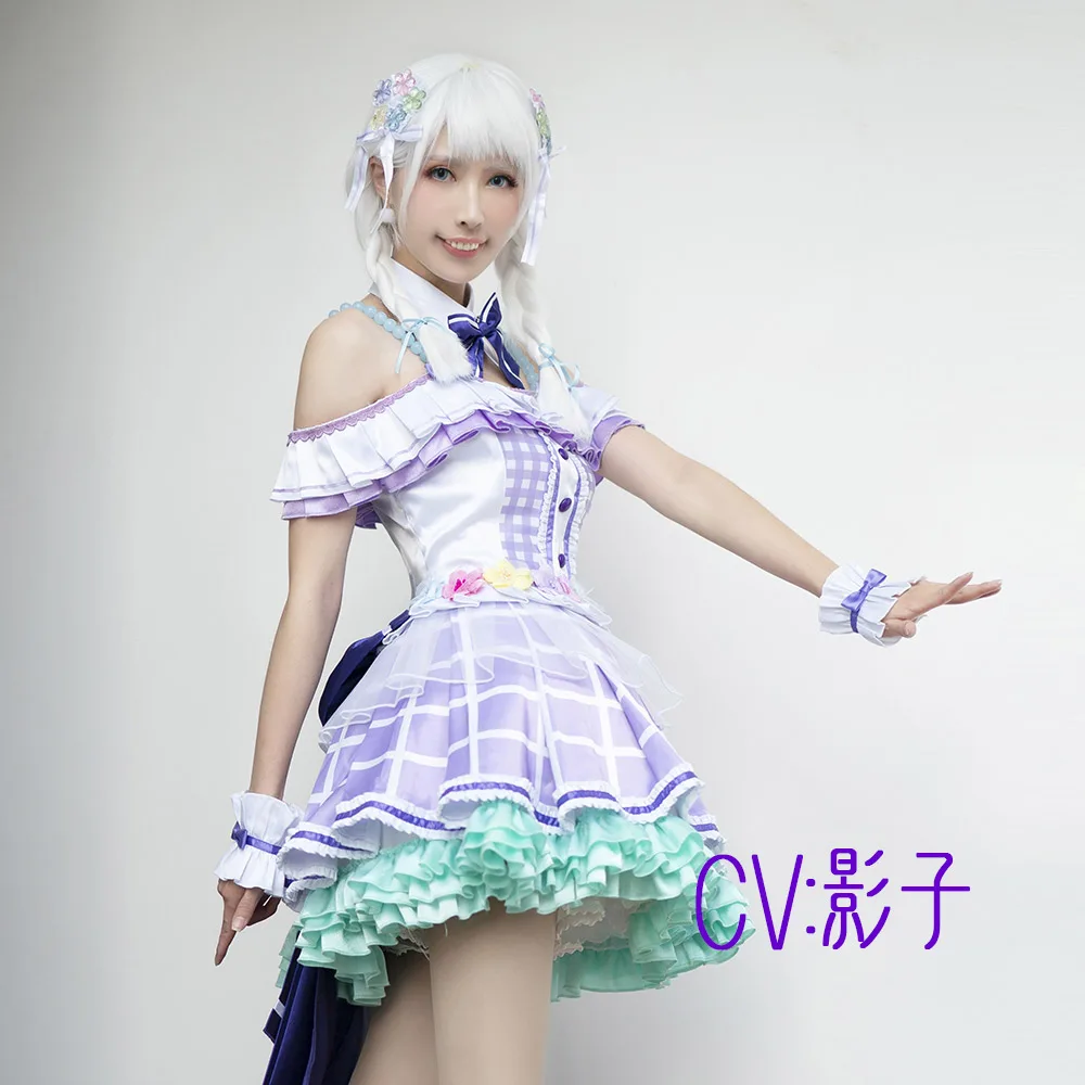 CGCOS Косплэй костюм Bang Dream! Пастельные* палитры Maruyama Illuminate Wakamiya вечерние платья одежда Униформа CG540