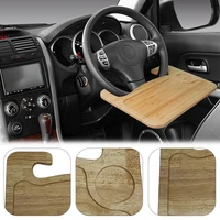 car steering wheel desk for eating portable auto steering wheel table with table and laptop holder for vehicles steering wheels