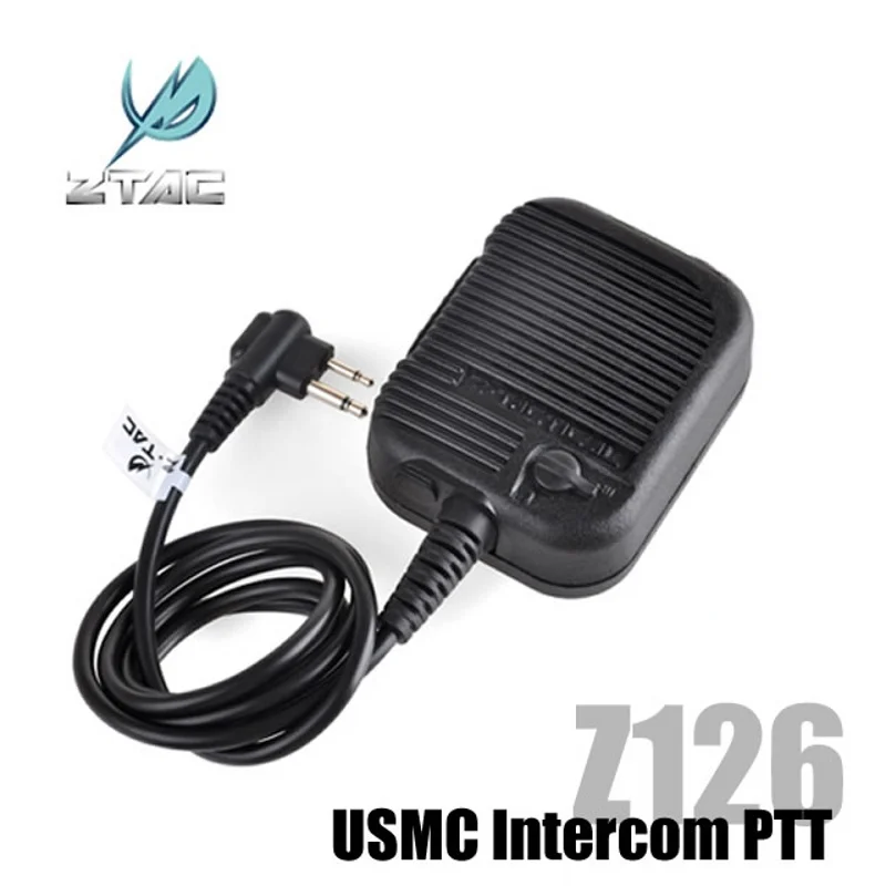 Тактическая гарнитура Z USMC Intercom PTT Softair военный радиоадаптер Ztac Airsoft аксессуары