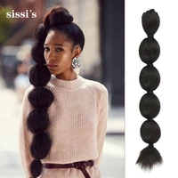 synthetic kinky straight hair puff bun bubble ponytail african american wrap drawstring afro puff ponytail hair extensions