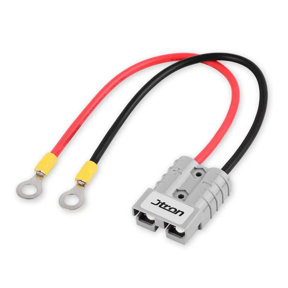 Jtron 50A 600 в 10AWG зарядные устройства для аккумуляторов батарея БЫСТРОРАЗЪЕМНАЯ вилка прицеп лебедка вилка с кабелем 1ft