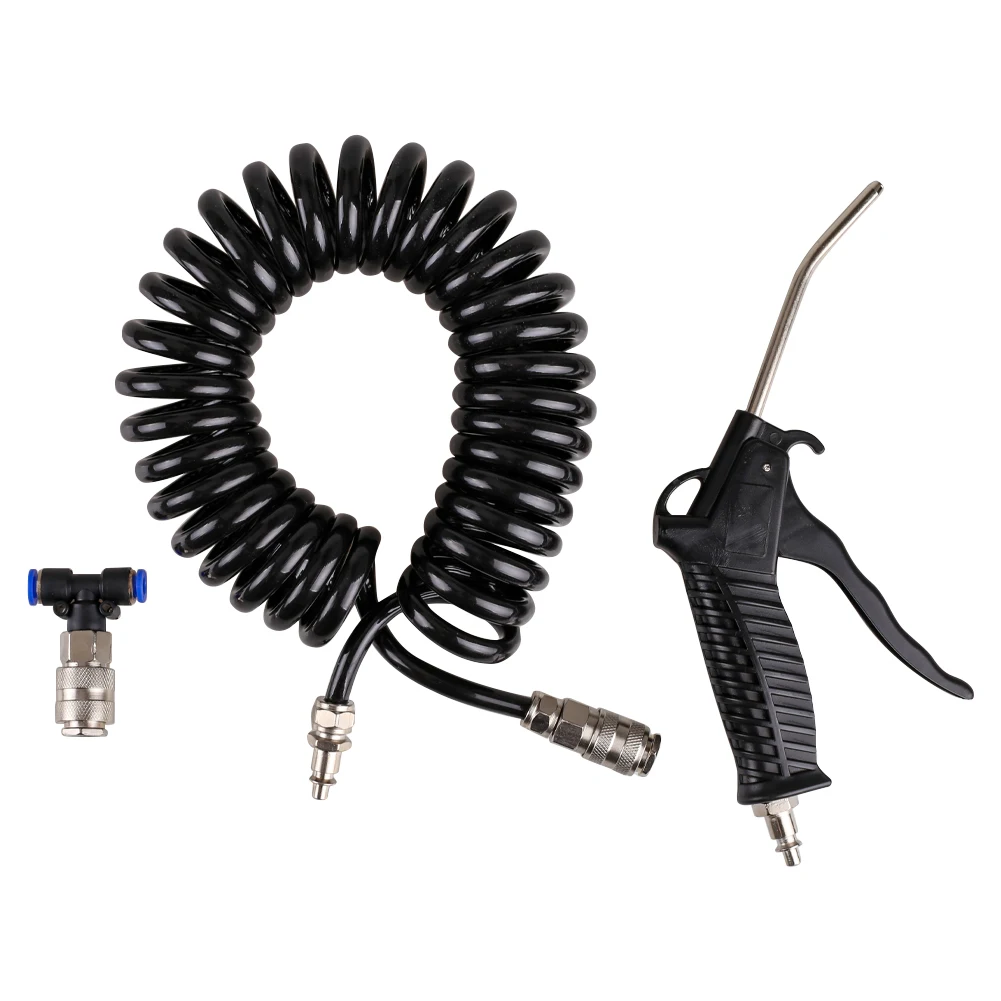 

Strong Air Compressor Washing Gun Pneumatic Wind Blowing Airbrush Car Cleaning Sprayer Dust Removing Tools With 5m Recoil Hose