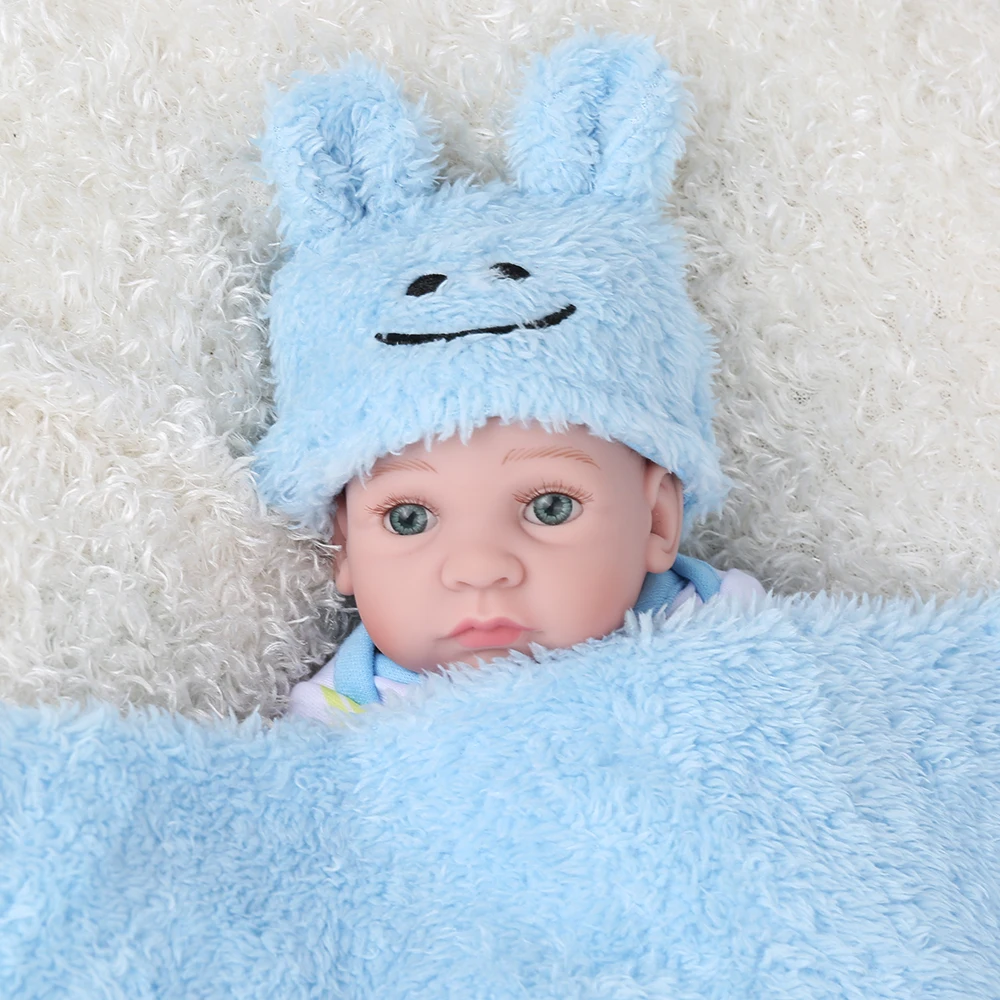 Boy Полностью Силиконовые Детские Мини-куклы Reborn, 10 дюймов, 25 см, Bebe Alive, Детские Игрушки для ванны, реалистичные игрушки Menina для малышей, реалистичные игрушки для игр, подарок - Цвет: Boy