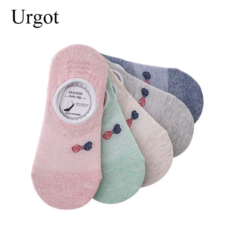 Женские весенне-летние сетчатые дышащие хлопковые носки Urgot 5 пар | Женская одежда