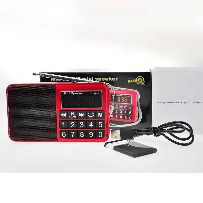 L238 SW/AM/FM многодиапазонный динамик Портативный цифровой радиоприемник стерео