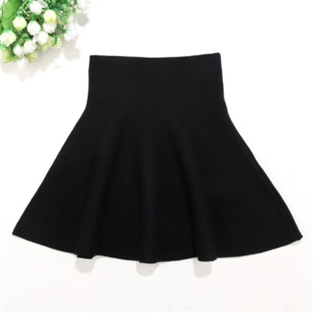 2020 детская одежда для маленьких детей вязаная юбка школьниц плиссированная