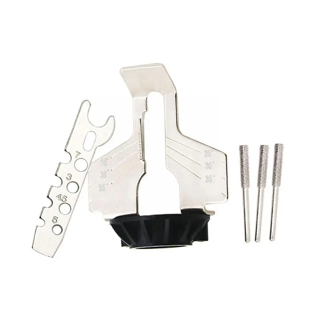 

Chain Saw Sharpening Attachment Sharpener Guide Drill Head Chainsaw Adapter Kit Attachment Accessory Rotary Tool Sharpening F2H9