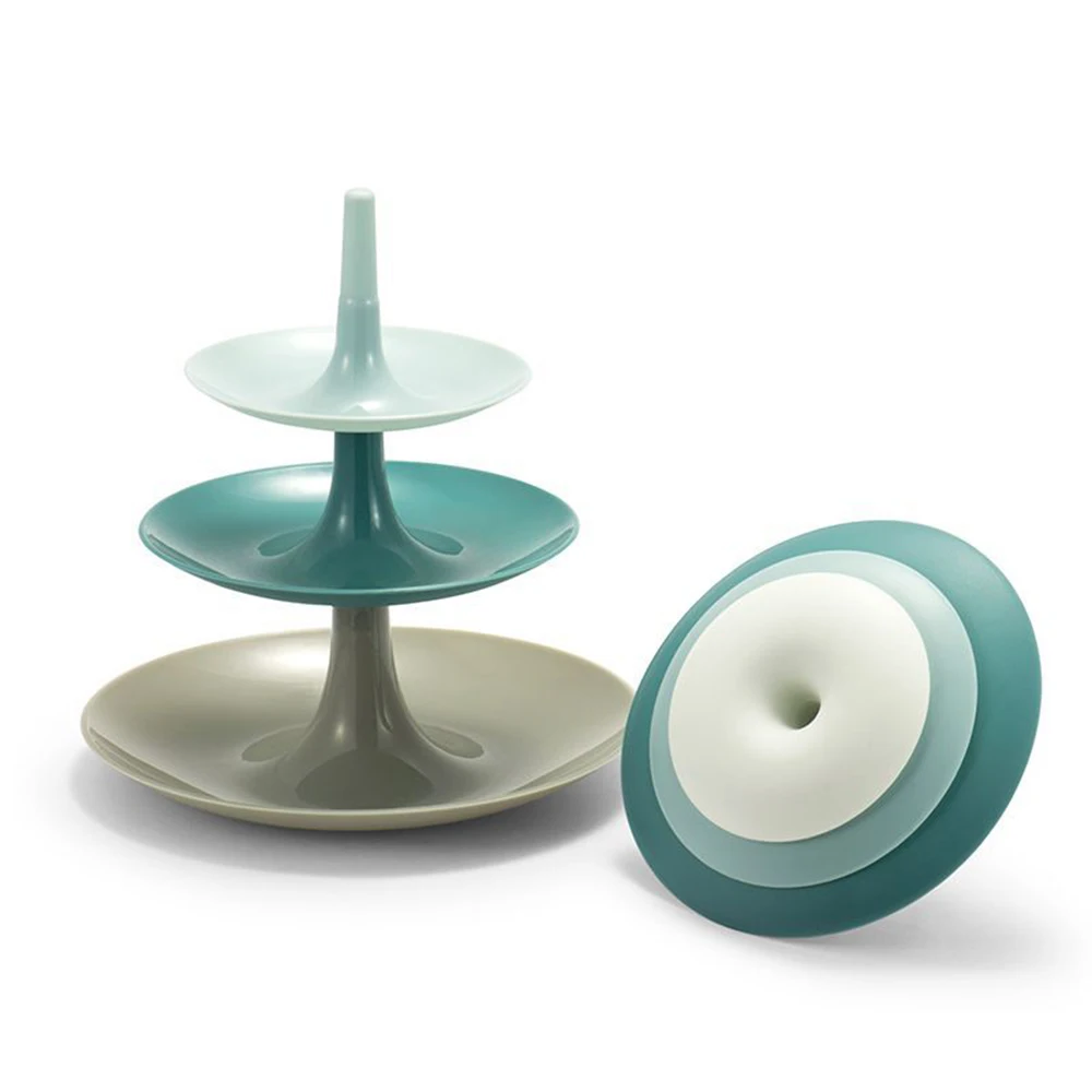 3 ярусная пластиковая Фруктовая тарелка подставка для торта вечерние украшения