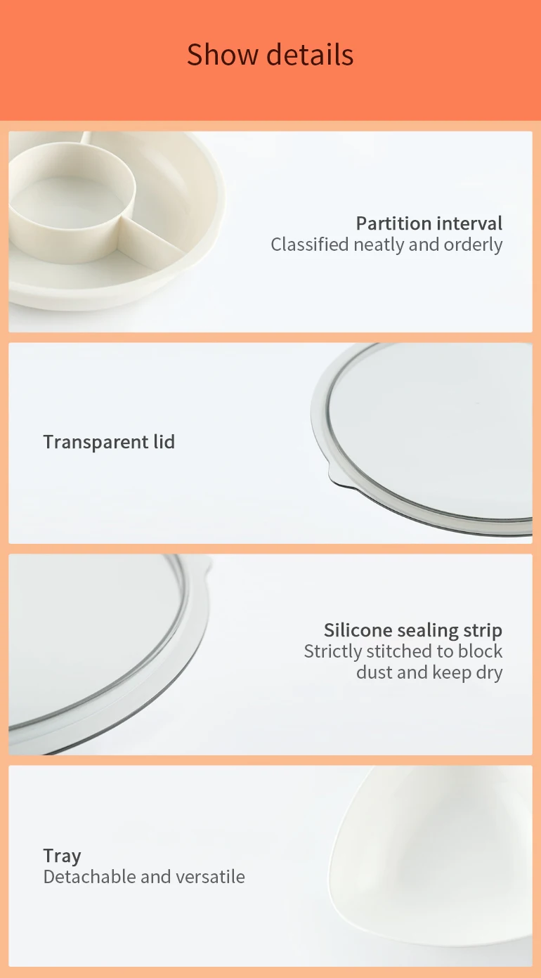 Xiaomi Hello Life Gpfg01 Multi-cops Of Melon Tuerca Tazen Mesa Candy Snack Fruit support Box Disk