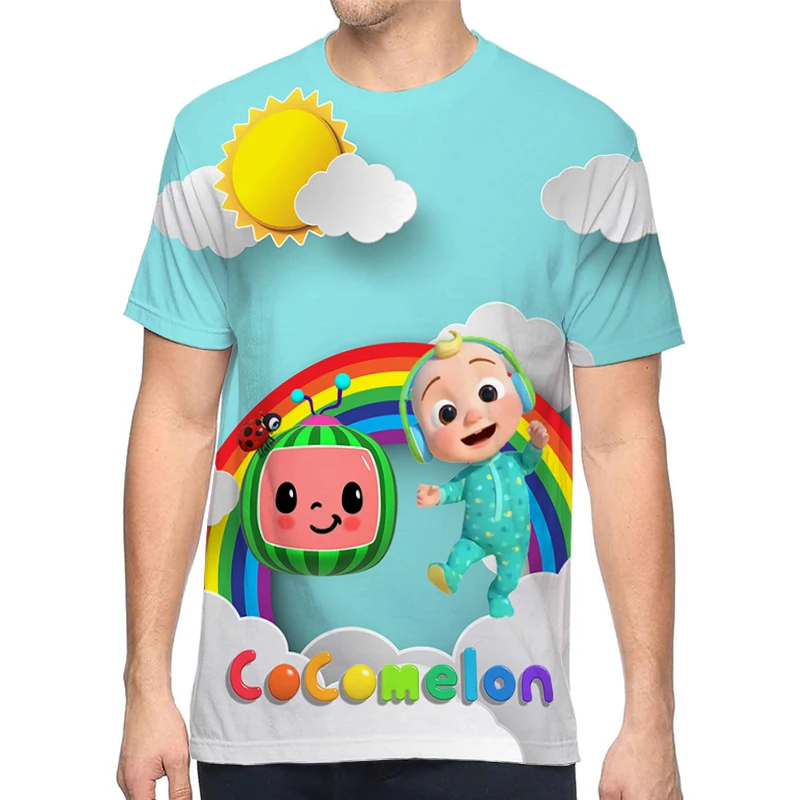 Одежда для родителей и детей Повседневная футболка с принтом в виде мультяшного