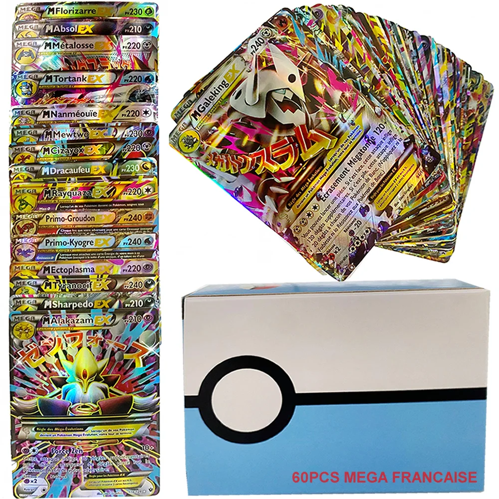 

Carte Pokemon Francaise Box Display Carta French Pokemon Tag Team V VMAX GX Mega EX Shining Card Playing Game Battle Trading Toy