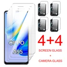 Чехол для oppo a95, закаленное стекло reno 5 lite 4 4lite, защитная пленка для объектива камеры oppo a95 5G a74 a54 a53 a53s a52, защитное стекло